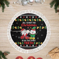 All I Want For Christmas Is My Two Front Teeth Tree Skirt DT04 - Wonder Print Shop