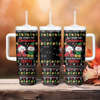 All I Want For Christmas Is My Two Front Teeth Tumbler With Handle DT04 - Wonder Print Shop