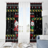All I Want For Christmas Is My Two Front Teeth Window Curtain DT04 - Wonder Print Shop