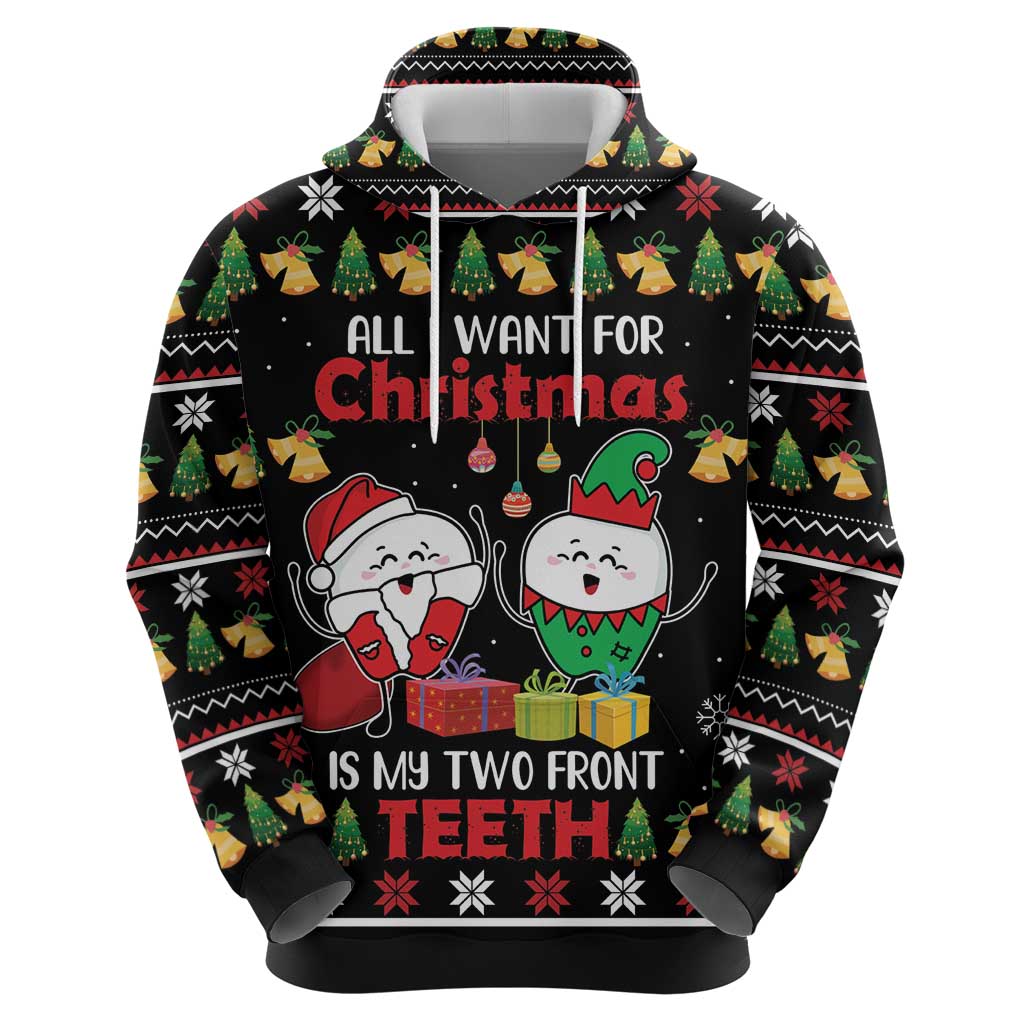 All I Want For Christmas Is My Two Front Teeth Zip Hoodie DT04 - Wonder Print Shop