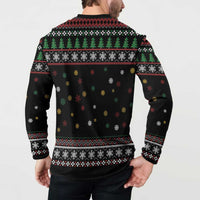 Santa And Motor Button Sweatshirt Santa Claus And Joy On A Motorcycle DT04 - Wonder Print Shop