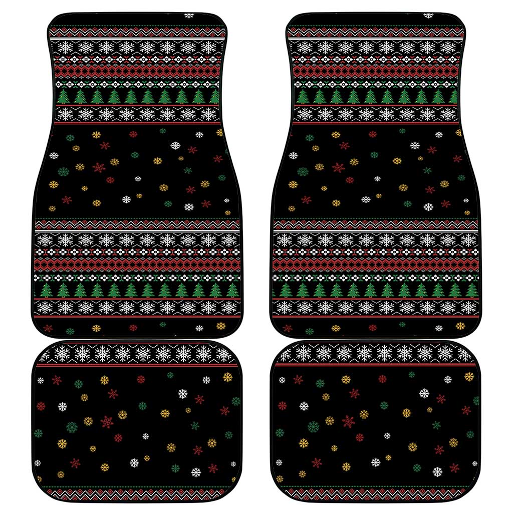 Santa And Motor Car Mats Santa Claus And Joy On A Motorcycle DT04 - Wonder Print Shop