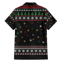 Santa And Motor Family Matching Off The Shoulder Long Sleeve Dress and Hawaiian Shirt Santa Claus And Joy On A Motorcycle DT04 - Wonder Print Shop