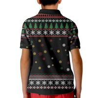 Santa And Motor Kid Polo Shirt Santa Claus And Joy On A Motorcycle DT04 - Wonder Print Shop