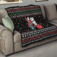 Santa And Motor Quilt Santa Claus And Joy On A Motorcycle DT04 - Wonder Print Shop