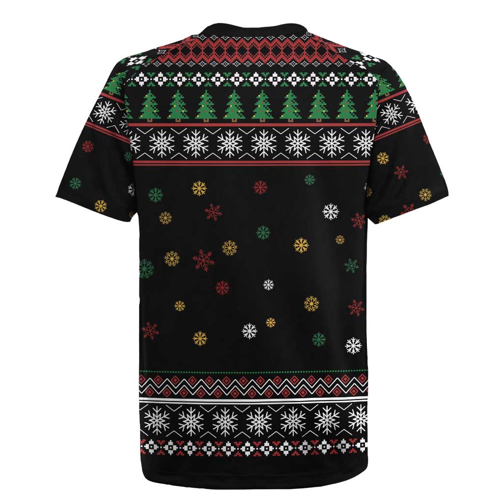 Santa And Motor Rugby Jersey Santa Claus And Joy On A Motorcycle DT04 - Wonder Print Shop