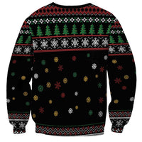 Santa And Motor Sweatshirt Santa Claus And Joy On A Motorcycle DT04 - Wonder Print Shop