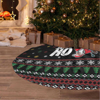 Santa And Motor Tree Skirt Santa Claus And Joy On A Motorcycle DT04 - Wonder Print Shop