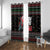 Santa And Motor Window Curtain Santa Claus And Joy On A Motorcycle DT04 - Wonder Print Shop