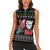 Santa And Motor Women Sleeveless Polo Shirt Santa Claus And Joy On A Motorcycle DT04 - Wonder Print Shop