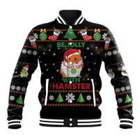 Merry Christmas Hamster Be Jolly Baseball Jacket DT04 - Wonder Print Shop