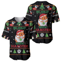 Merry Christmas Hamster Be Jolly Baseball Jersey DT04 - Wonder Print Shop