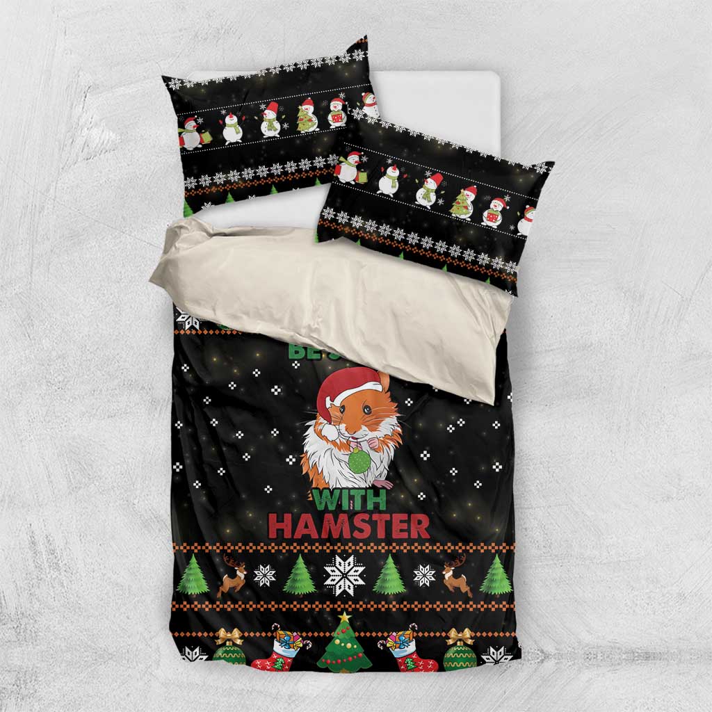 Merry Christmas Hamster Be Jolly Bedding Set DT04 - Wonder Print Shop