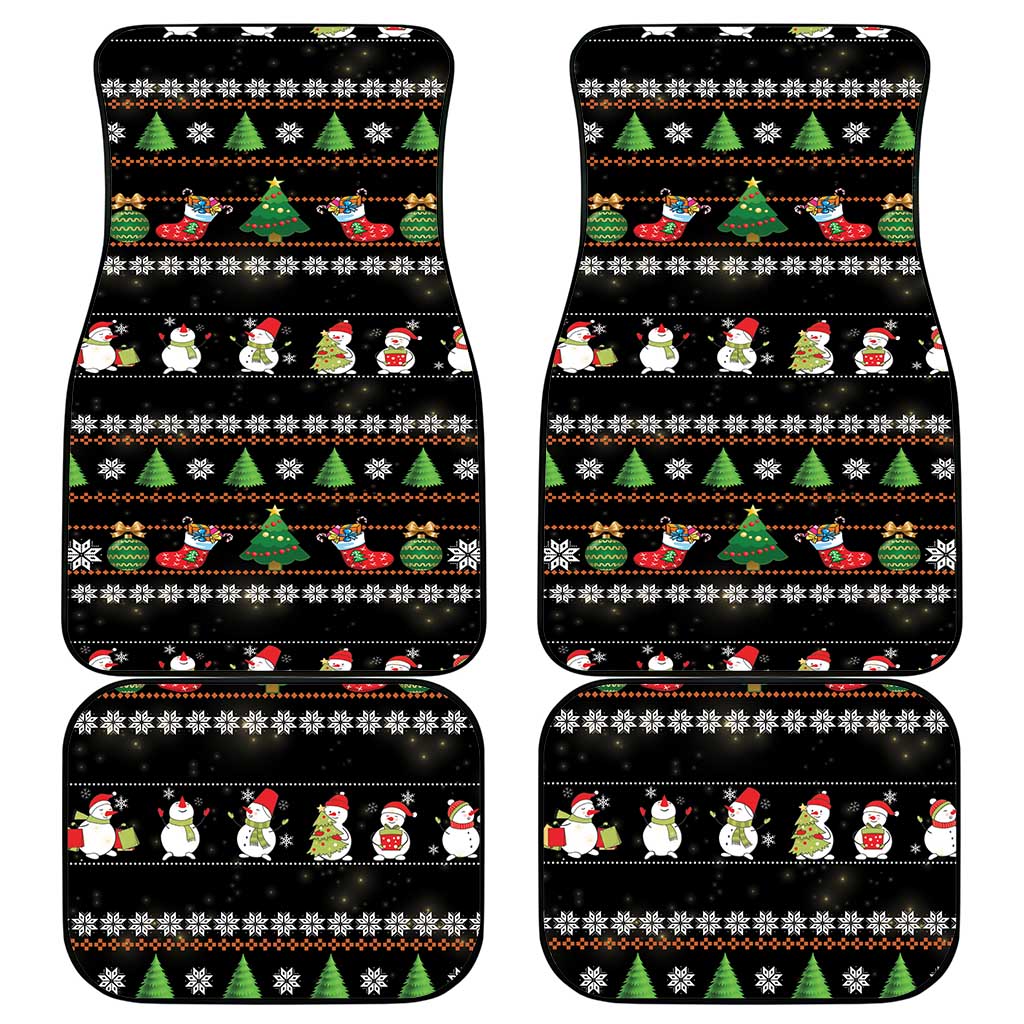 Merry Christmas Hamster Be Jolly Car Mats DT04 - Wonder Print Shop