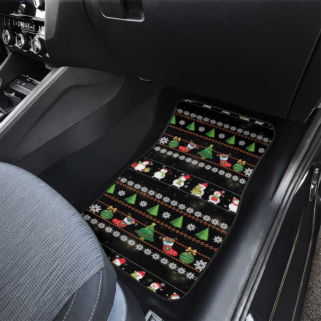 Merry Christmas Hamster Be Jolly Car Mats DT04 - Wonder Print Shop