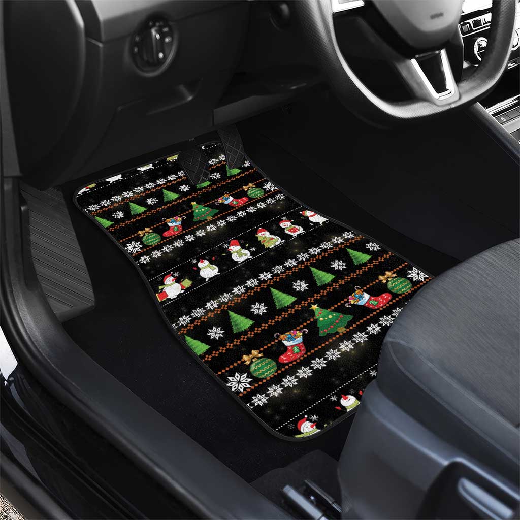 Merry Christmas Hamster Be Jolly Car Mats DT04 - Wonder Print Shop
