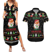 Merry Christmas Hamster Be Jolly Couples Matching Summer Maxi Dress and Hawaiian Shirt DT04 - Wonder Print Shop