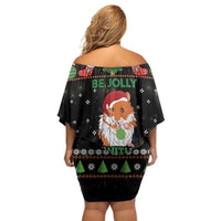 Merry Christmas Hamster Be Jolly Family Matching Off Shoulder Short Dress and Hawaiian Shirt DT04 - Wonder Print Shop