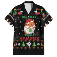 Merry Christmas Hamster Be Jolly Family Matching Short Sleeve Bodycon Dress and Hawaiian Shirt DT04 - Wonder Print Shop
