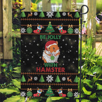 Merry Christmas Hamster Be Jolly Garden Flag DT04 - Wonder Print Shop
