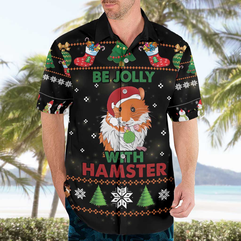 Merry Christmas Hamster Be Jolly Hawaiian Shirt DT04 - Wonder Print Shop