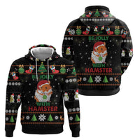 Merry Christmas Hamster Be Jolly Hoodie DT04 - Wonder Print Shop
