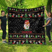 Merry Christmas Hamster Be Jolly Quilt DT04 - Wonder Print Shop