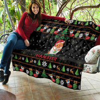 Merry Christmas Hamster Be Jolly Quilt DT04 - Wonder Print Shop