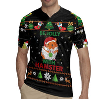 Merry Christmas Hamster Be Jolly Rugby Jersey DT04 - Wonder Print Shop