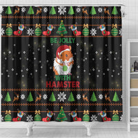 Merry Christmas Hamster Be Jolly Shower Curtain