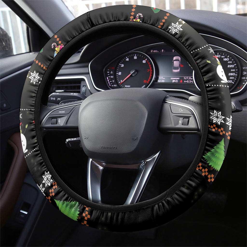 Merry Christmas Hamster Be Jolly Steering Wheel Cover DT04 - Wonder Print Shop