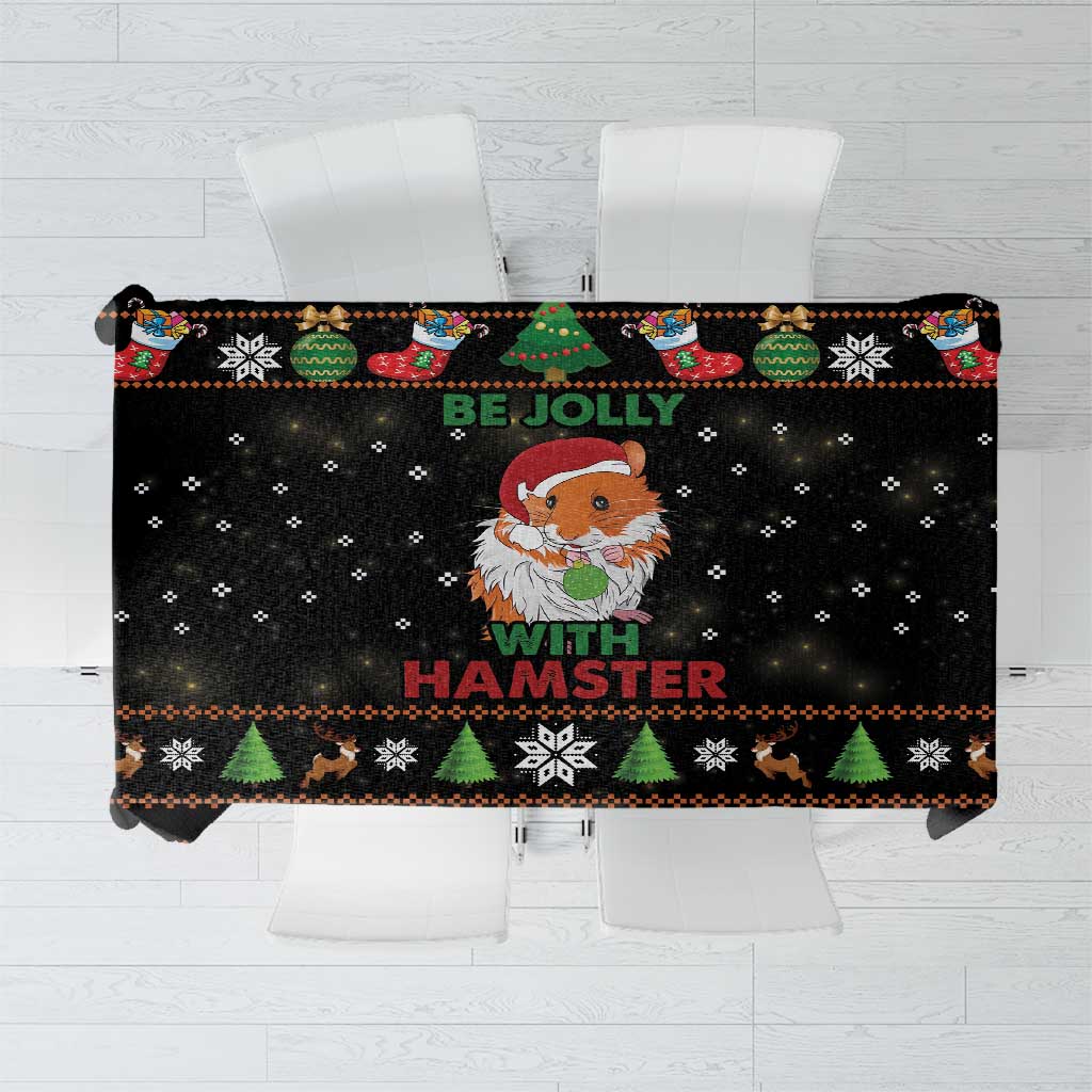 Merry Christmas Hamster Be Jolly Tablecloth DT04 - Wonder Print Shop