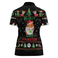 Merry Christmas Hamster Be Jolly Women Polo Shirt DT04 - Wonder Print Shop