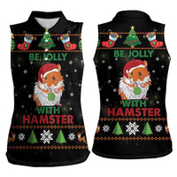 Merry Christmas Hamster Be Jolly Women Sleeveless Polo Shirt DT04 - Wonder Print Shop