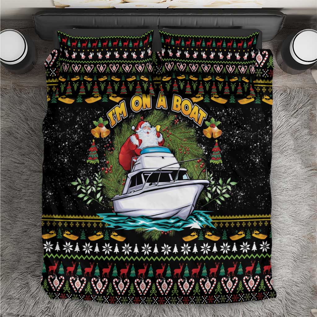 Santa On A Boat Bedding Set Christmas Gifts DT04 - Wonder Print Shop