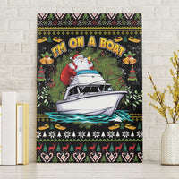 Santa On A Boat Canvas Wall Art Christmas Gifts DT04 - Wonder Print Shop
