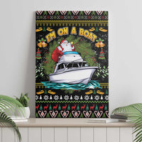 Santa On A Boat Canvas Wall Art Christmas Gifts DT04 - Wonder Print Shop