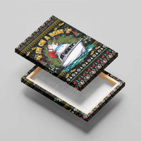 Santa On A Boat Canvas Wall Art Christmas Gifts DT04 - Wonder Print Shop