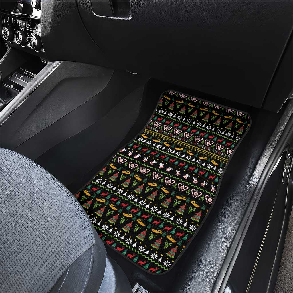 Santa On A Boat Car Mats Christmas Gifts DT04 - Wonder Print Shop
