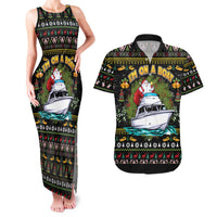 Santa On A Boat Couples Matching Tank Maxi Dress and Hawaiian Shirt Christmas Gifts DT04 - Wonder Print Shop