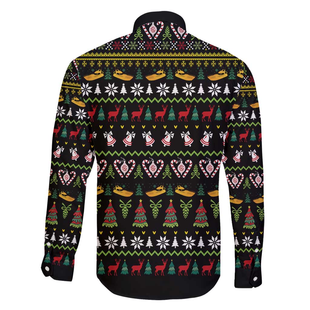 Santa On A Boat Family Matching Long Sleeve Bodycon Dress and Hawaiian Shirt Christmas Gifts DT04 - Wonder Print Shop