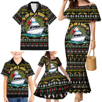 Santa On A Boat Family Matching Mermaid Dress and Hawaiian Shirt Christmas Gifts DT04 - Wonder Print Shop