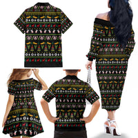 Santa On A Boat Family Matching Off The Shoulder Long Sleeve Dress and Hawaiian Shirt Christmas Gifts DT04 - Wonder Print Shop
