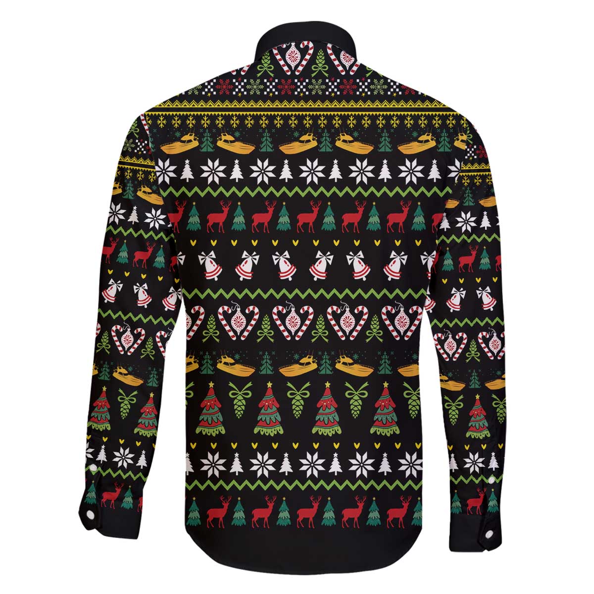 Santa On A Boat Family Matching Off The Shoulder Long Sleeve Dress and Hawaiian Shirt Christmas Gifts DT04 - Wonder Print Shop