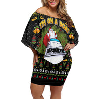 Santa On A Boat Family Matching Off Shoulder Short Dress and Hawaiian Shirt Christmas Gifts DT04 - Wonder Print Shop