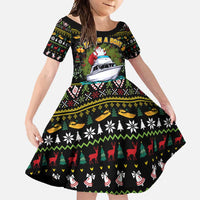 Santa On A Boat Family Matching Short Sleeve Bodycon Dress and Hawaiian Shirt Christmas Gifts DT04 - Wonder Print Shop