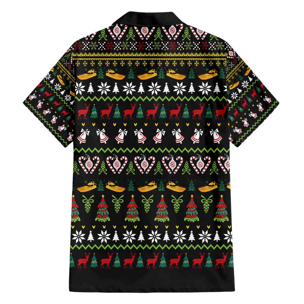 Santa On A Boat Family Matching Short Sleeve Bodycon Dress and Hawaiian Shirt Christmas Gifts DT04 - Wonder Print Shop