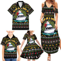 Santa On A Boat Family Matching Summer Maxi Dress and Hawaiian Shirt Christmas Gifts DT04 - Wonder Print Shop