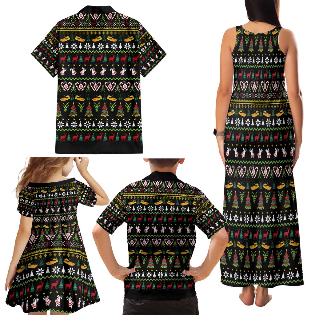Santa On A Boat Family Matching Tank Maxi Dress and Hawaiian Shirt Christmas Gifts DT04 - Wonder Print Shop