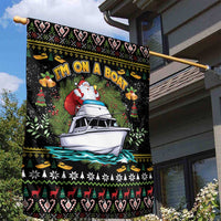 Santa On A Boat Garden Flag Christmas Gifts DT04 - Wonder Print Shop